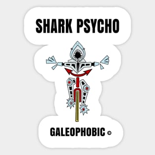 Shark Cycle/Psycho Funny Fear of Sharks Sticker